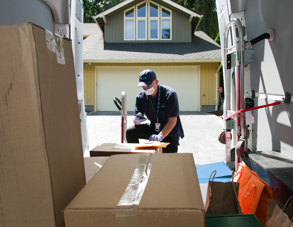 Seattle residential delivery service driver